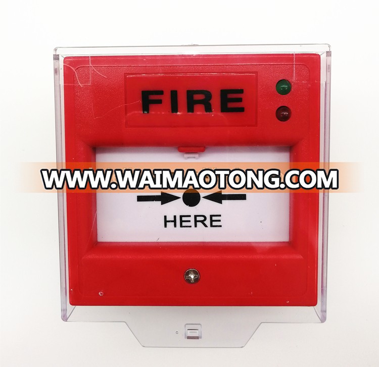 DC24V Fire Alarm System Emergency Push Button Manual Pull Station